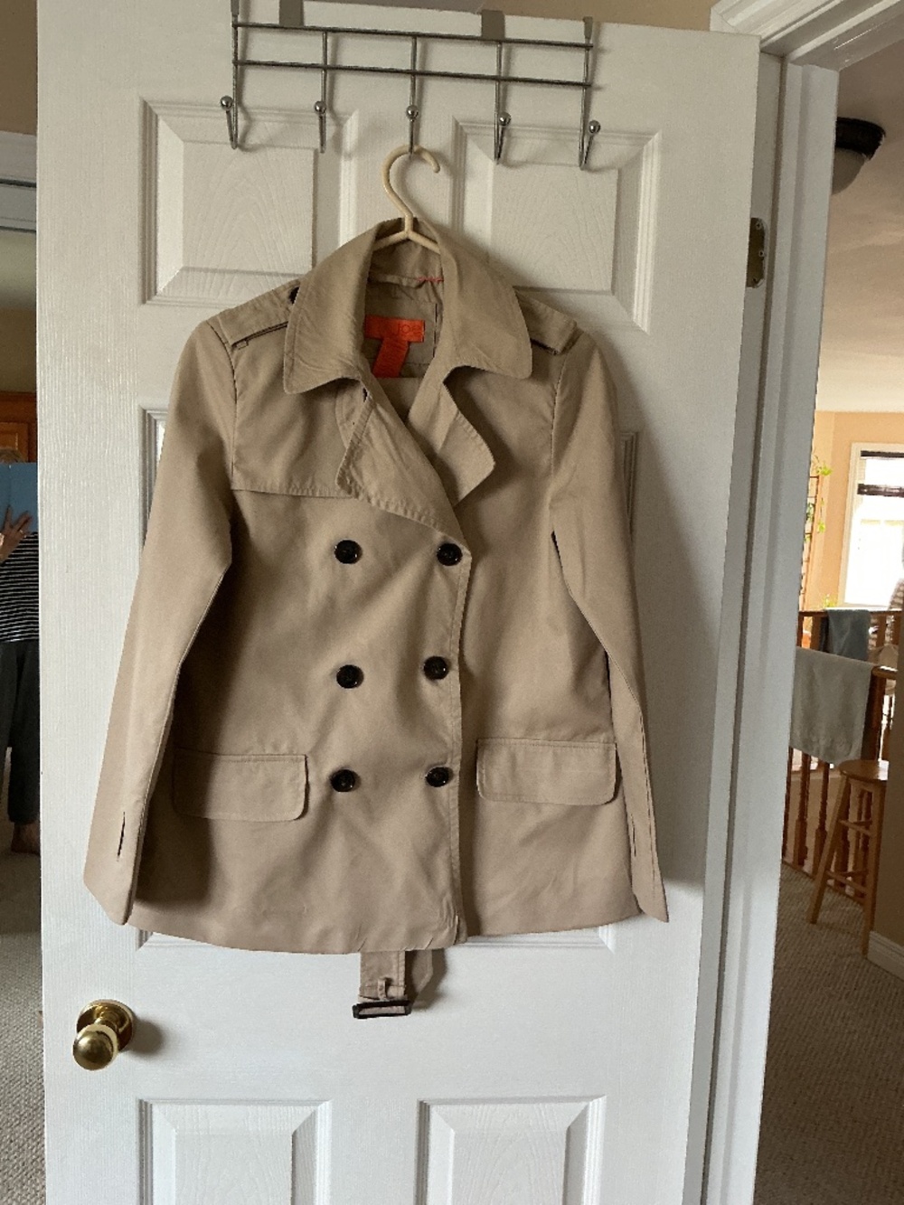 NWOT Cropped Trench Coat